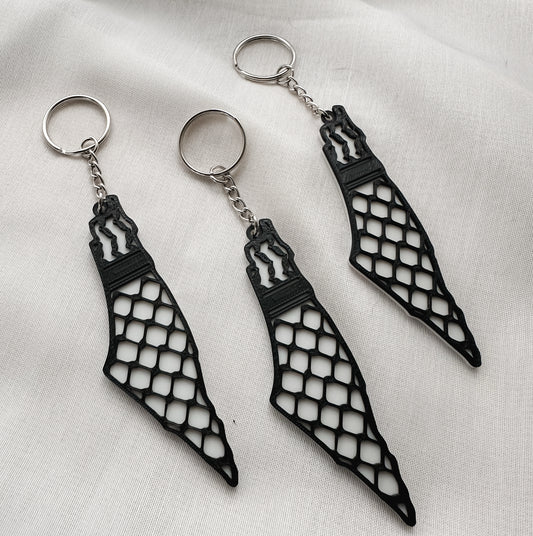 Palestinian Keffiyeh Keychain