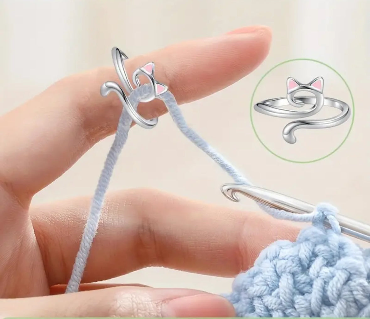 Cat - Yarn Holding Rings