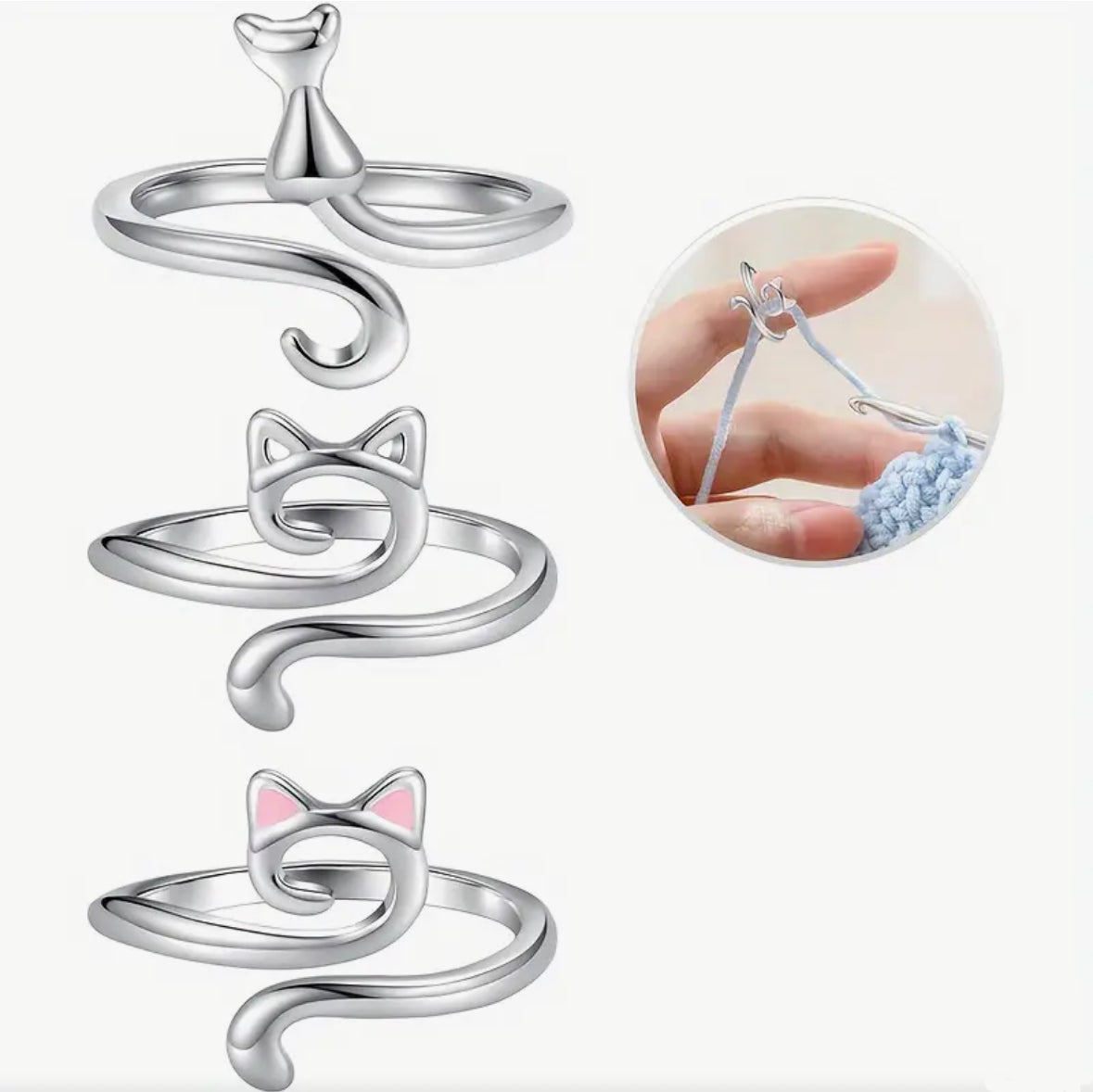 Cat - Yarn Holding Rings