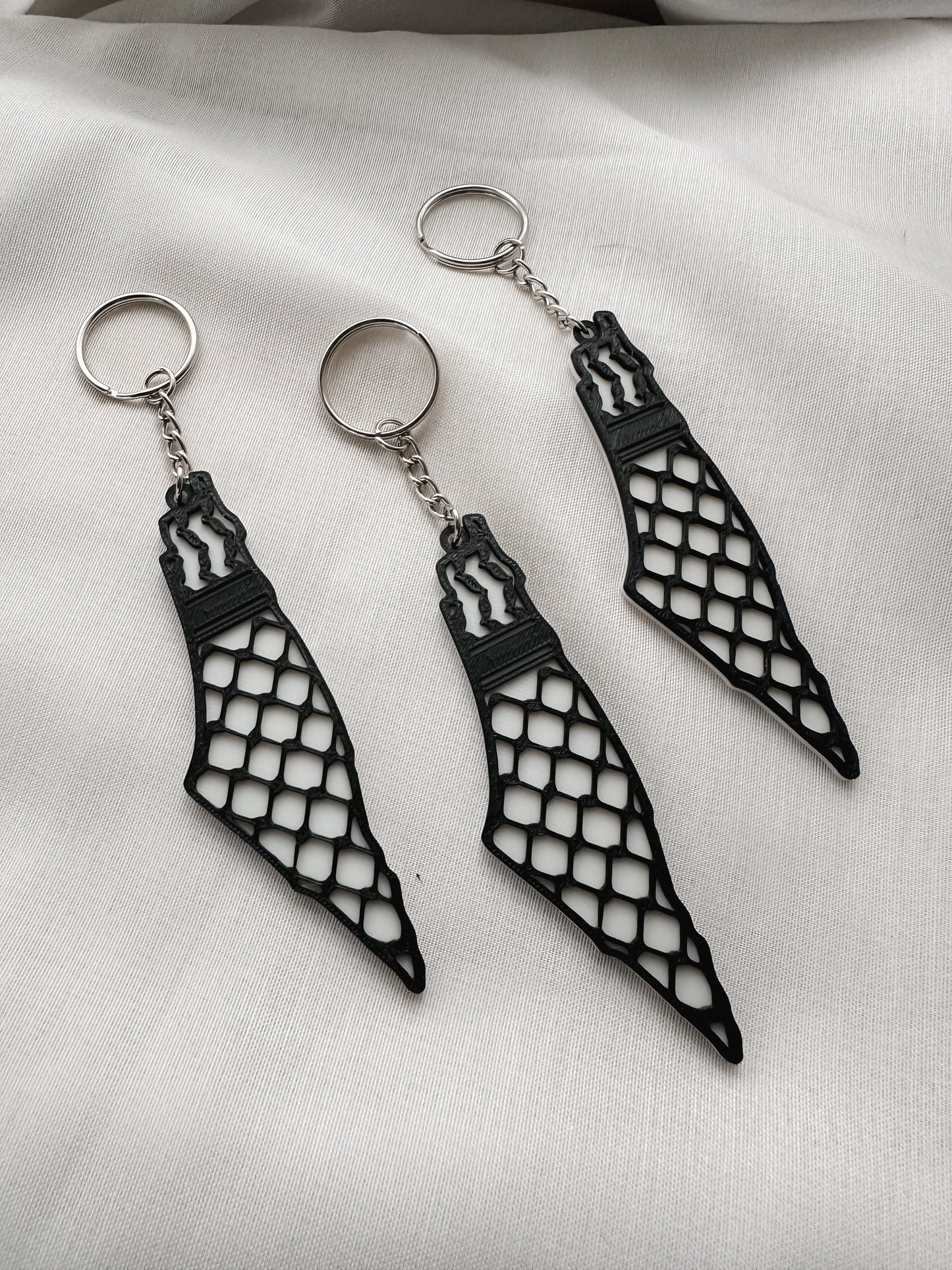Palestinian Keffiyeh Keychain