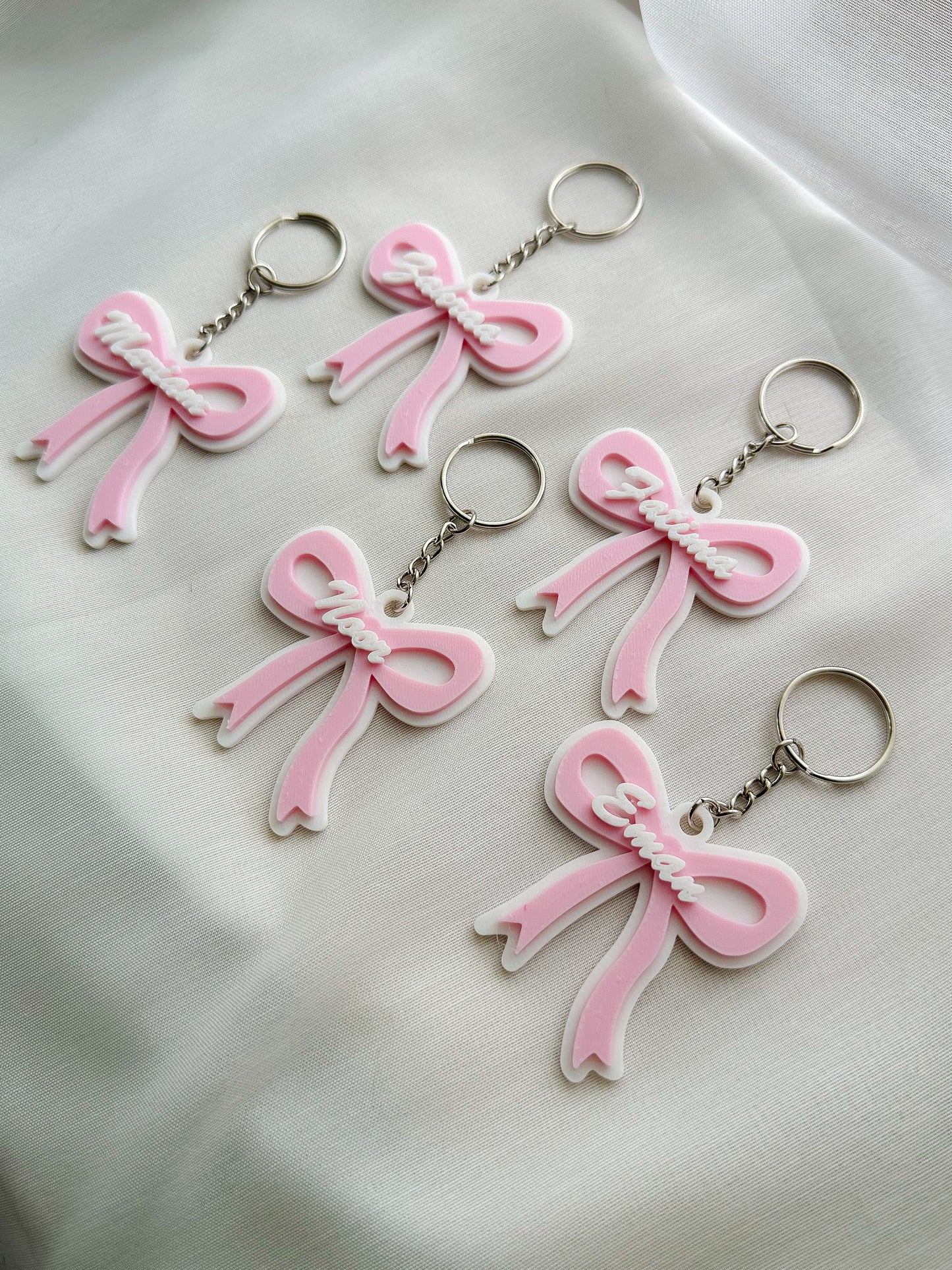 Customizable Bow Keychain 🎀