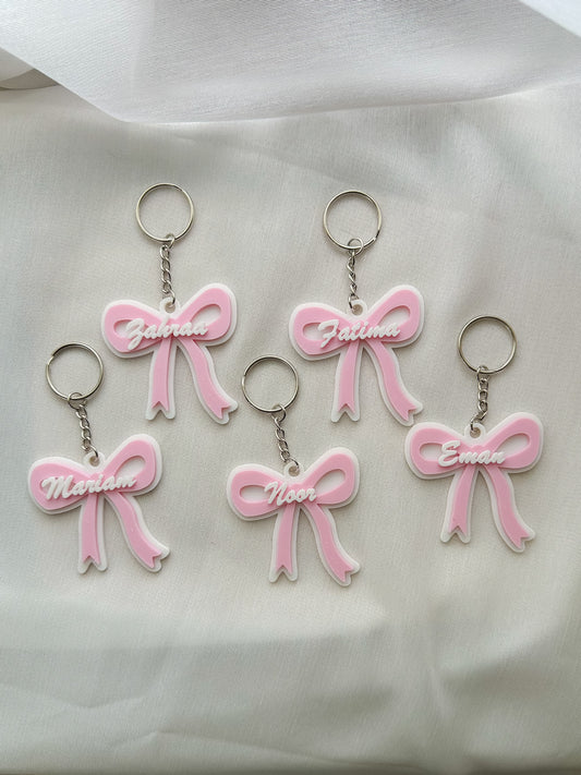 Customizable Bow Keychain 🎀