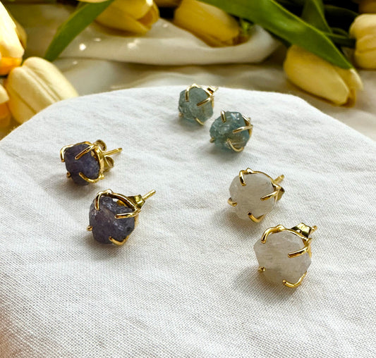 Amara Stone Stud Earrings